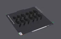 12 Pcs /// 0.2mm layer, 5 walls, 15% infill