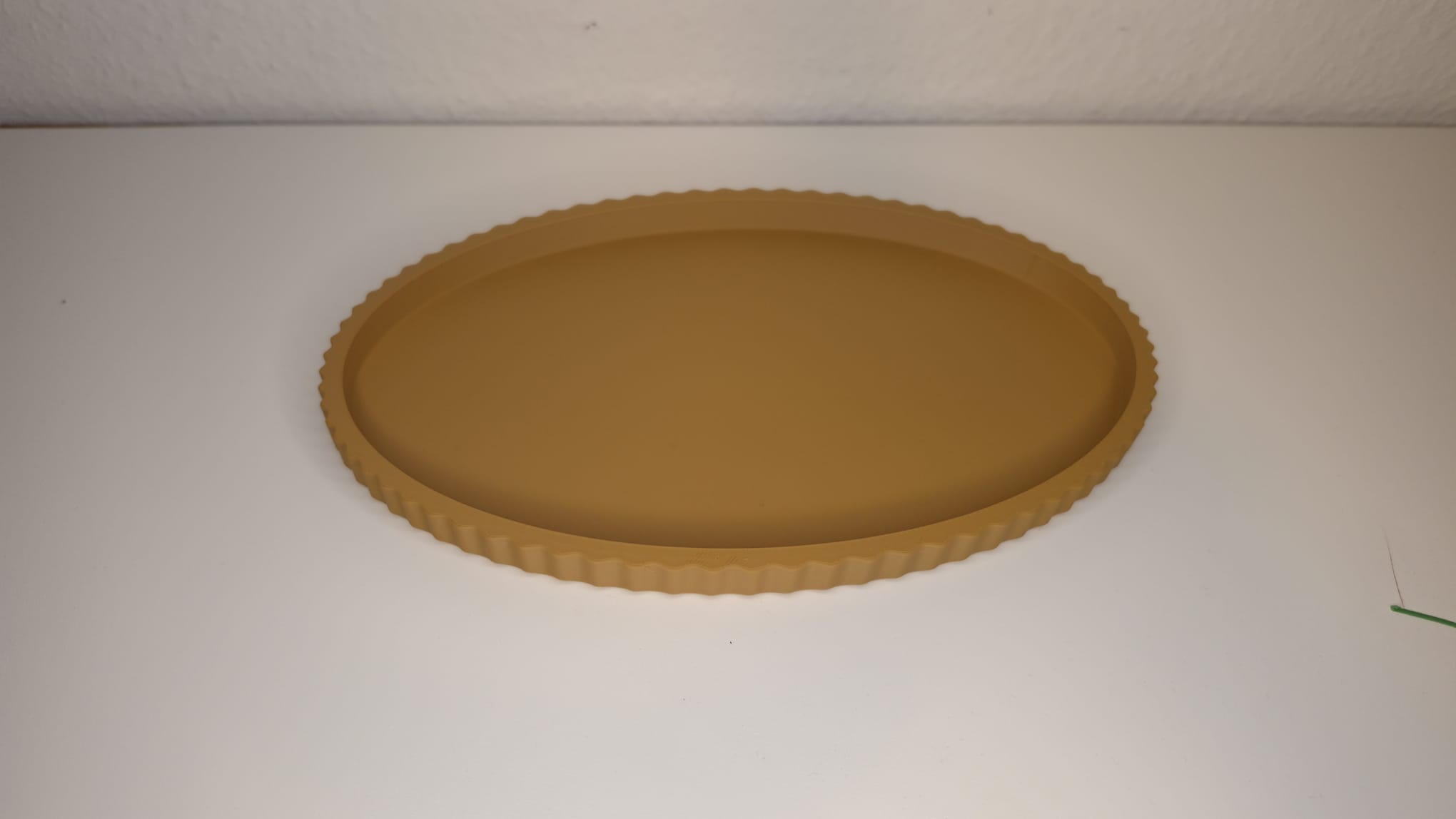 Modern Ribbed Oval Tray 200x120x1800 - 1