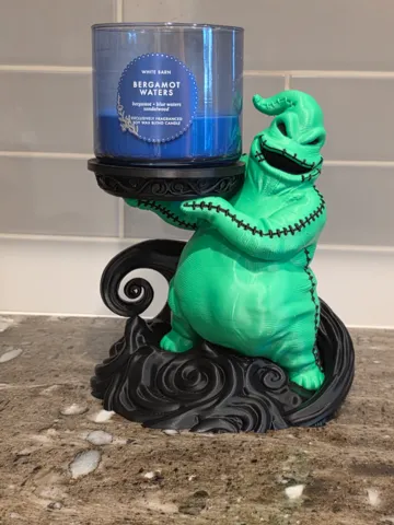 Accesorio de iluminación decorativa: Oogie Boogie Bath and Body works candle holder — vista de referencia 2