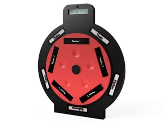 5 Person Home Chore Wheel For Chore Organization