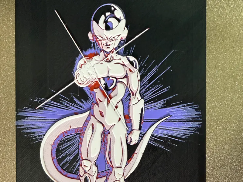 Freezer Dragon Ball - Lienzo Croma (HueForge)