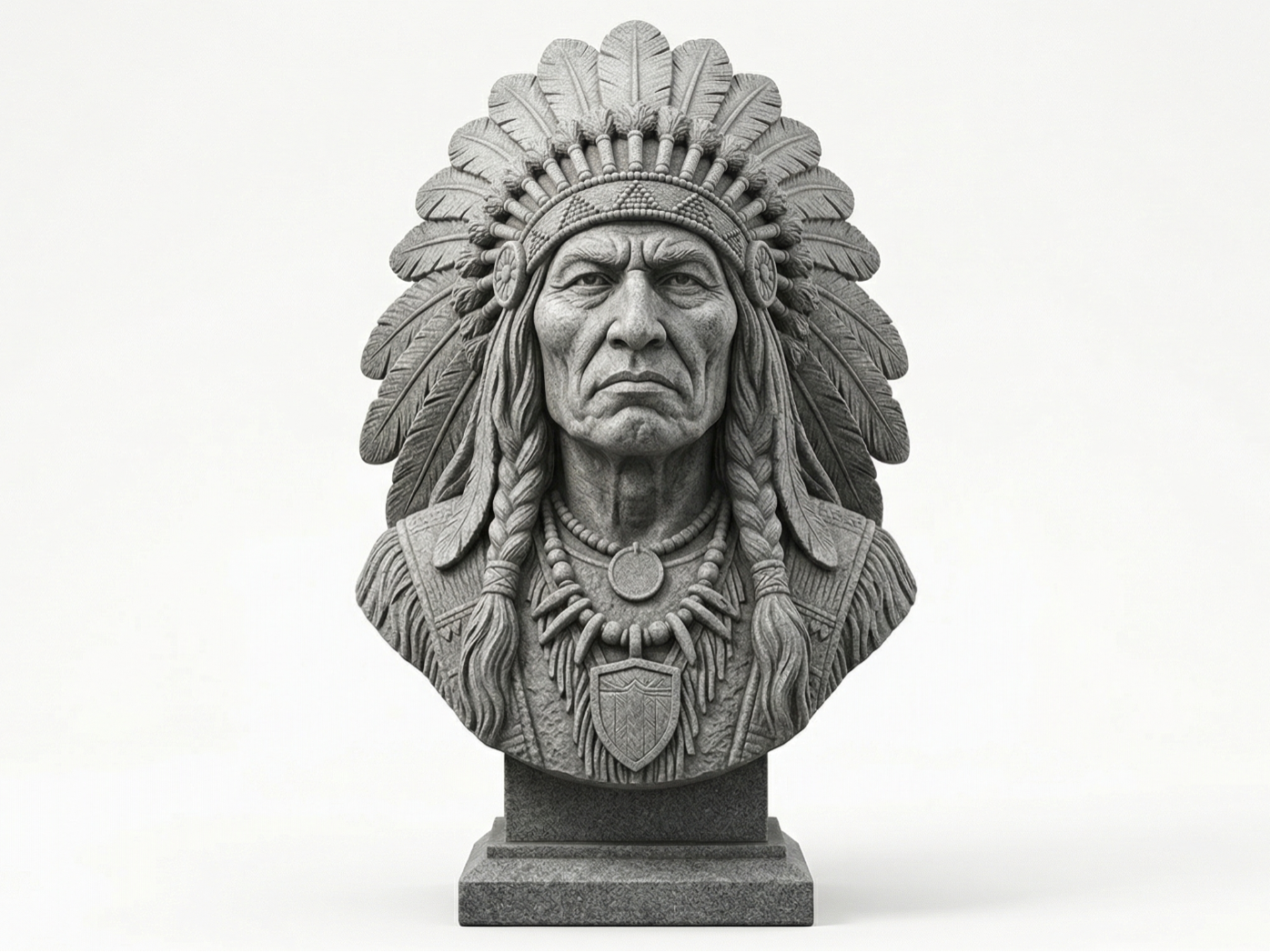 Indian chief statue