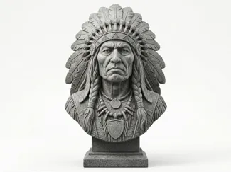 Indian chief statue