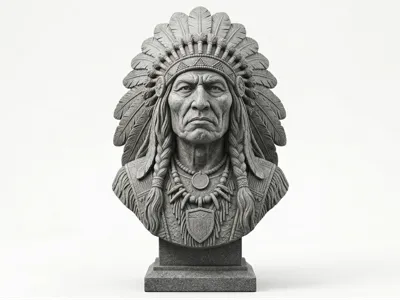 Indian chief statue