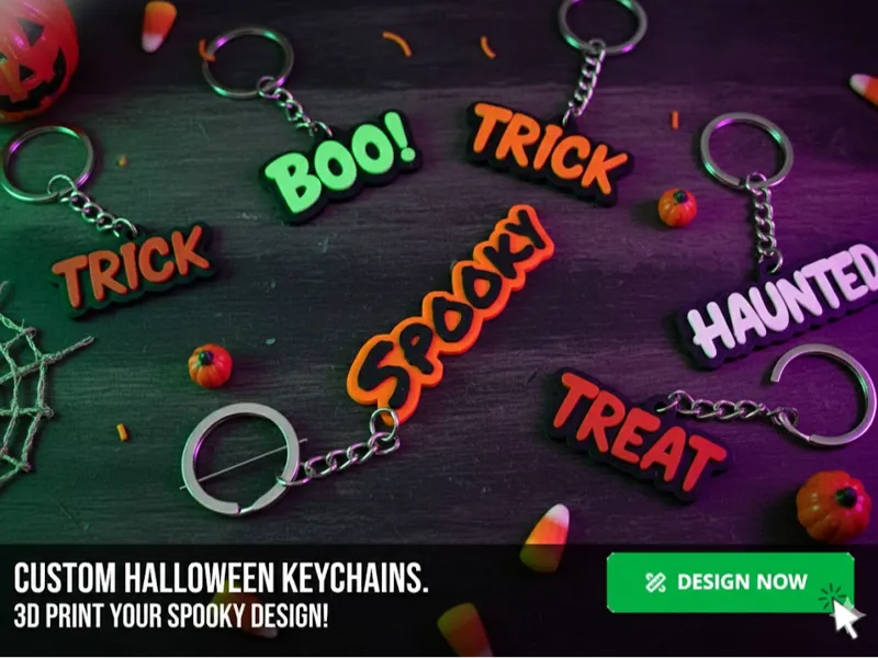 Customizable Halloween Name Tag / Keychain