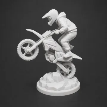 Figura decorativa: Motocross figurine / radical stunt — vista de referencia 4