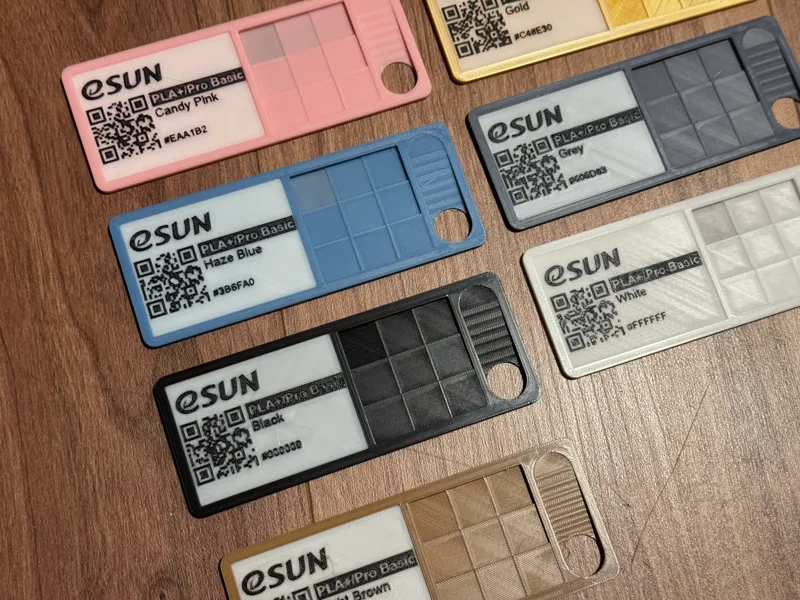 No Label Filament swatch (eSun)