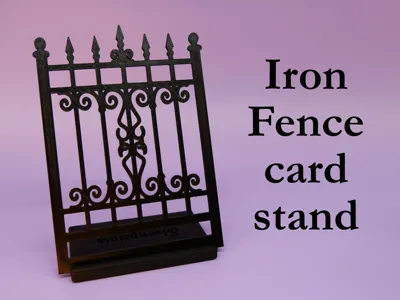 Paper Stand Victorian Iron Fence