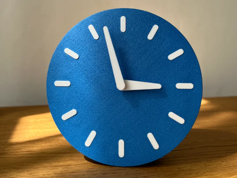 Minimalist Clock design for Bambu kit (NO AMS)