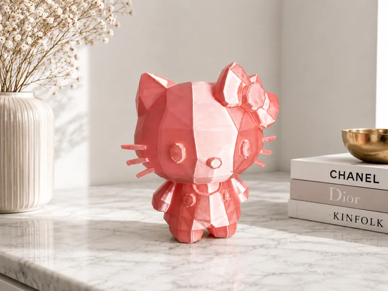 Low Poly Hello Kitty