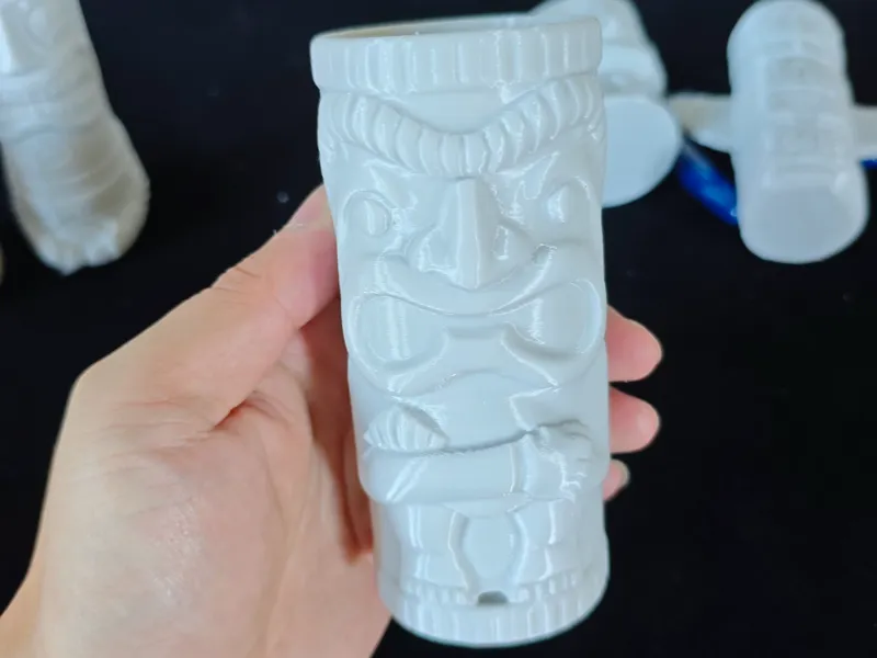 酒吧 鸡尾酒杯  鬼脸杯 特调杯子 笔筒 收纳 收纳桶 手工 DIY礼物 一键打印 可上色 画画