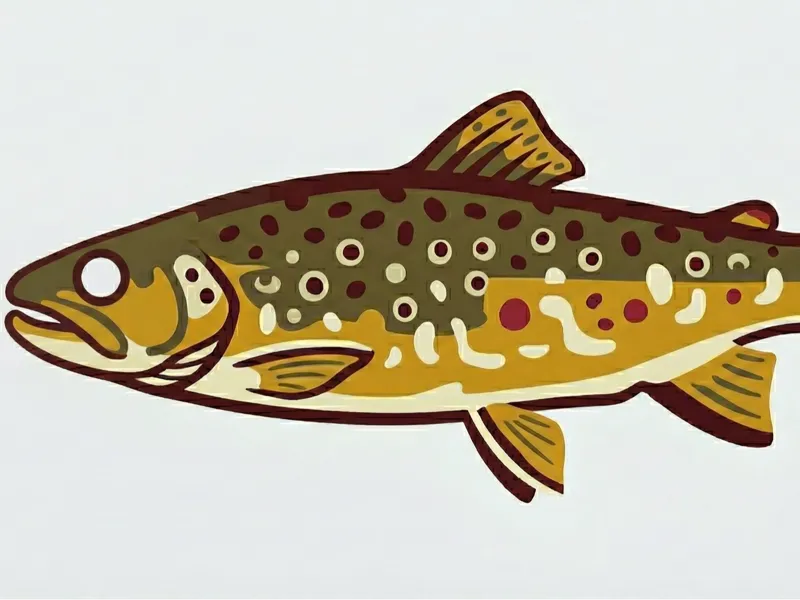 Trout Keychain