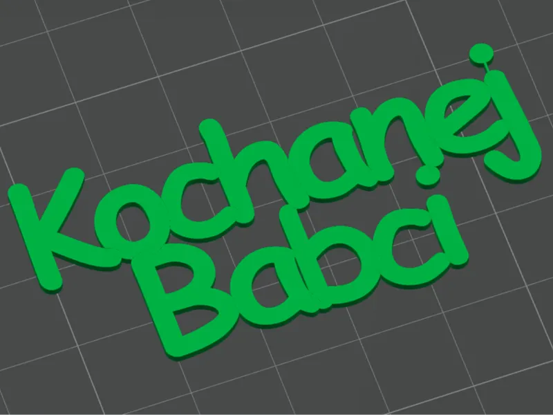 Napis Kochanej Babci