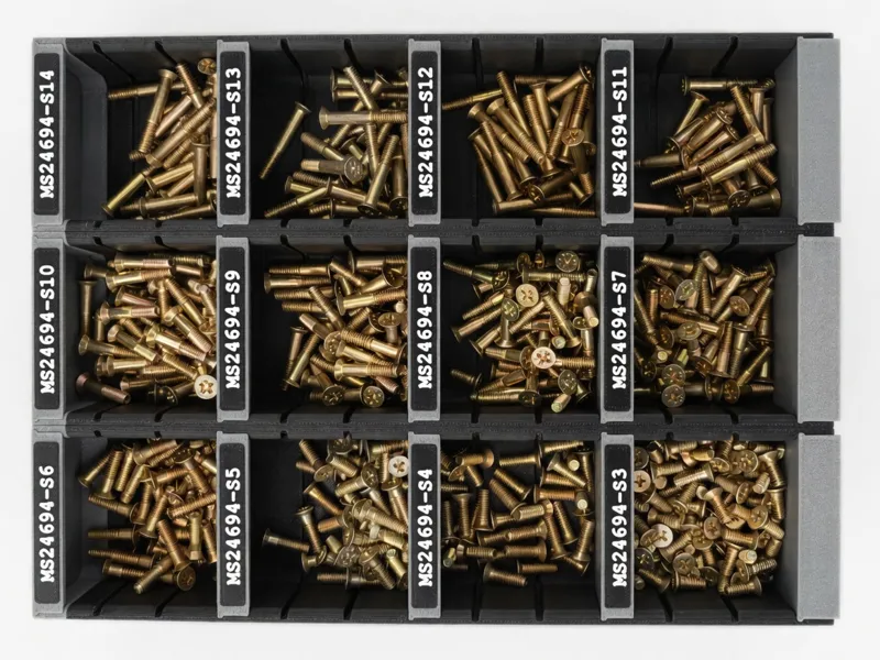 Grid10 60w50h Linear Screw / Bolt Bins