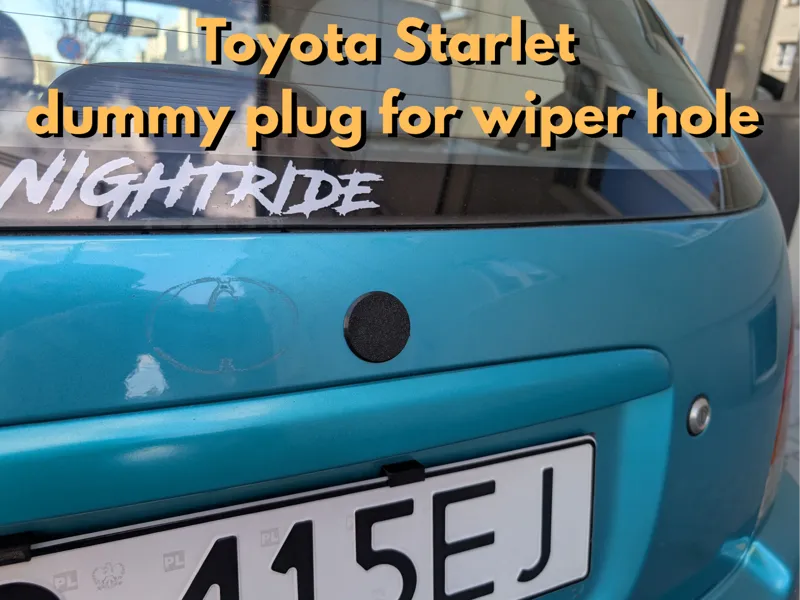 Toyota Starlet wiper - dummy plug - wiper delete.