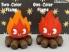 Two-color flame