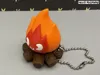 Two-color flame with keychain hole