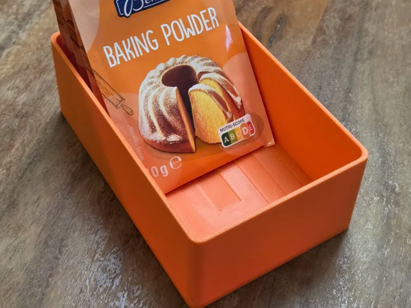 LIDL baking powder and vanilla sache holder