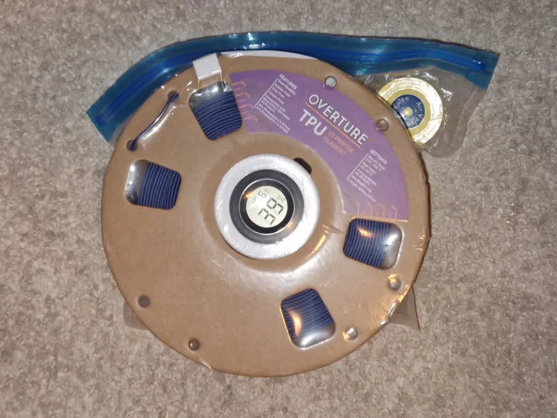 Spool Hygrometer ring for vacuum seal bags