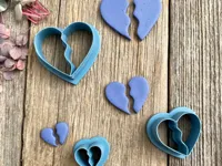 Emporte-pièce collier cœur BFF et boucles d'oreilles — photo 3
