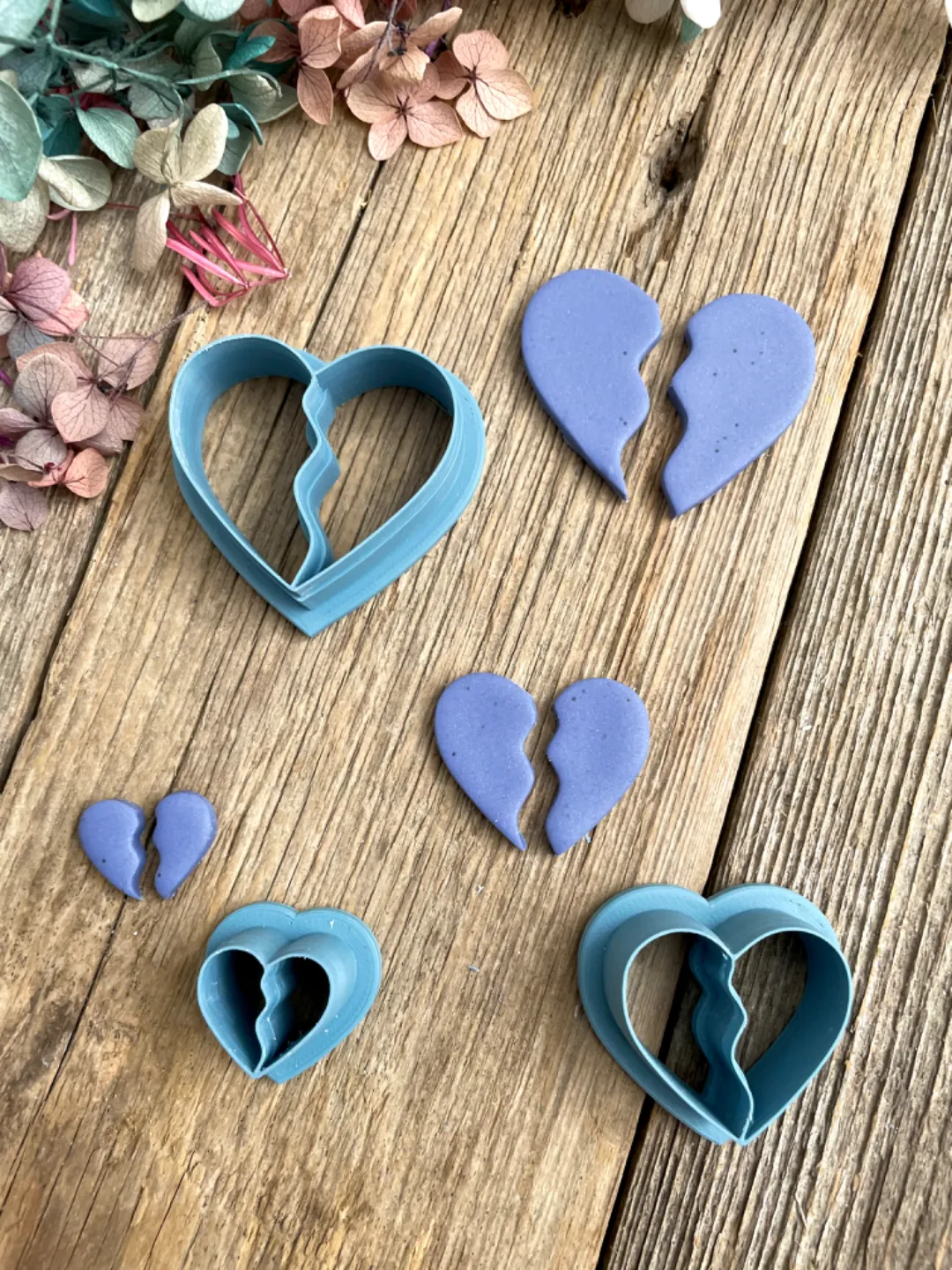 Best Friends Forever Heart Necklace Earring Cutter view 4