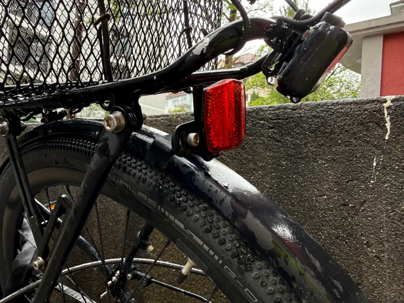 Reflector Mount for Bike Rack
