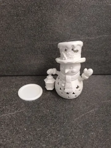 Modelo para impresión 3D: Leuchtender Schneemann – winterliche LED-Deko — vista de referencia 4