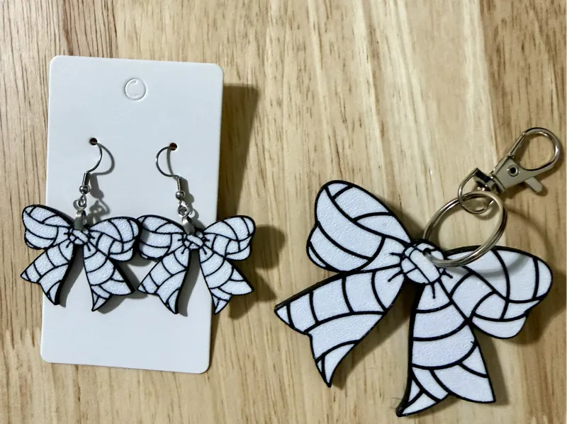 Volleyball Bow Earrings