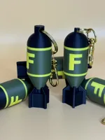 2 sizes of key ring hole