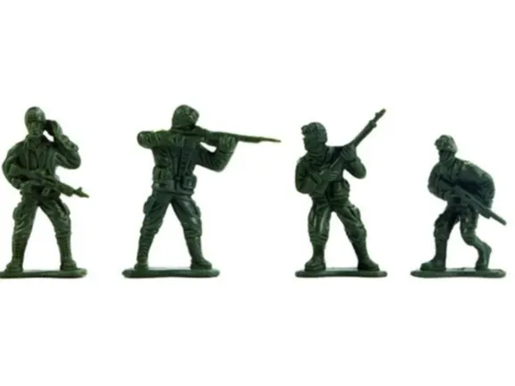 Plastic Toy Soldiers Pack 4 Soldiers Quick