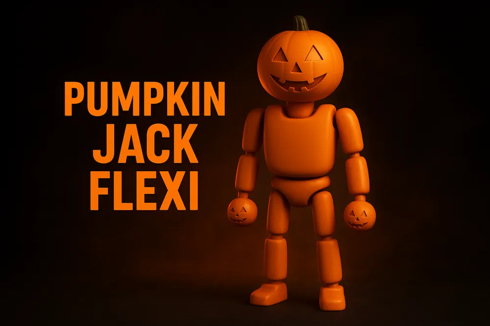 Pumpkin Jack Flexi - Free 3D Print Model - MakerWorld
