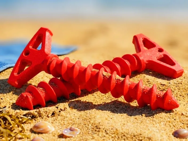 3D Printable Ground Screw Stake - Sand Anchor