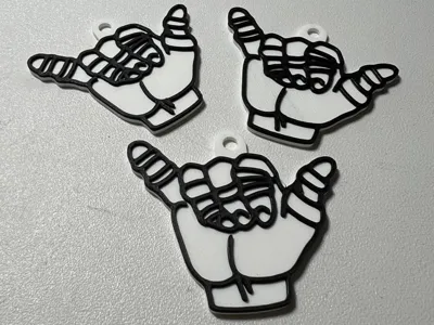 BJJ Hand Keychain