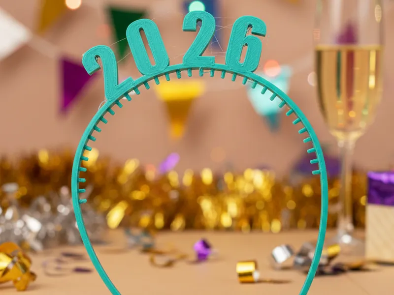 Fascia per capelli per capodanno 2026