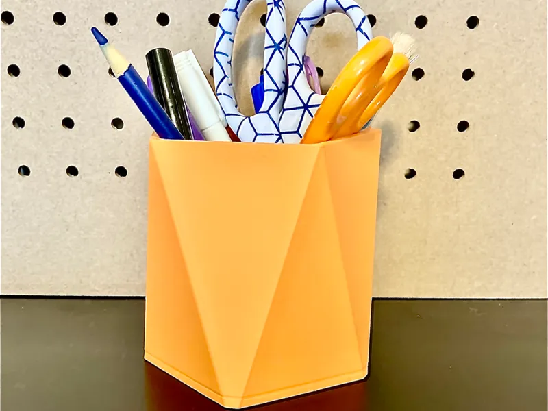 Modern Stylish Hexagon Pencil Holder