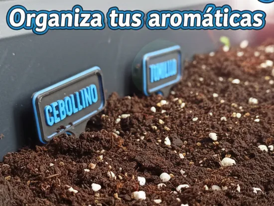 Carteles para mini huerto (solo aromaticas verdes)