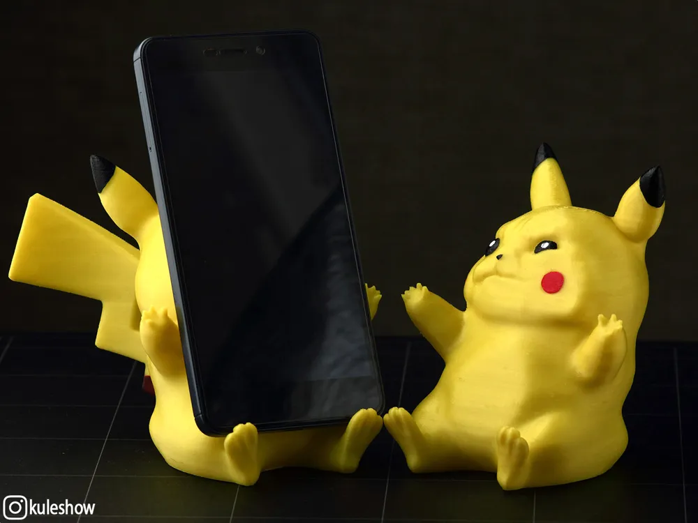 Support de téléphone Pikachu - Modèle d'Impression 3D Gratuit - MakerWorld