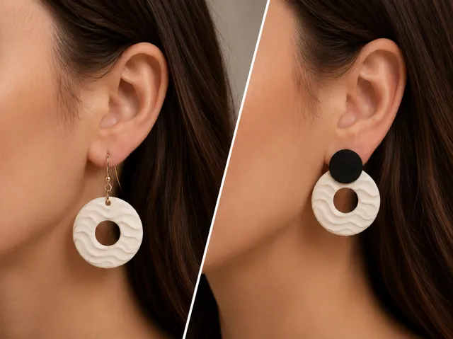 Snap Ocean Wave Earrings