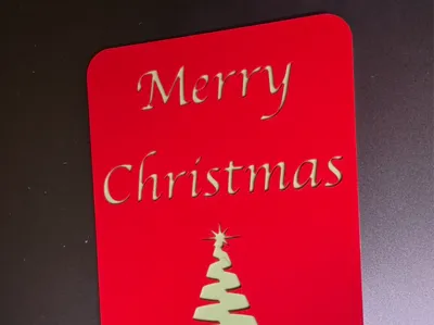 Christmas card with Christmas tree (without AMS)