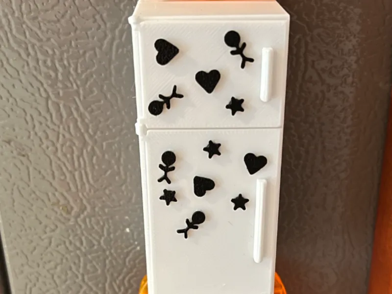 Fridge Magnet of a Fridge (With Fridge Magnets)