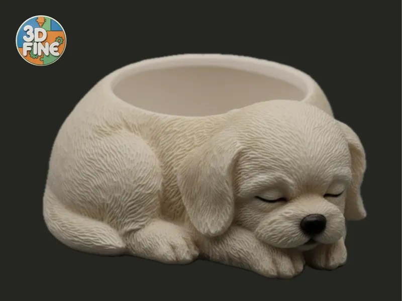 Sleeping Puppy Planter and Desk Tidy