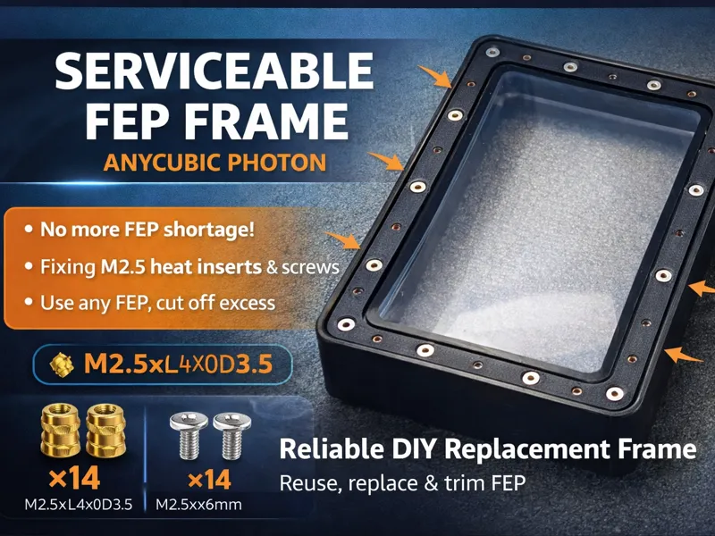 Serviceable FEP Frame – Anycubic Photon  Mono
