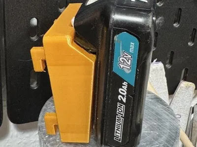 Makita 12V Battery Holder for IKEA SKADIS Storage