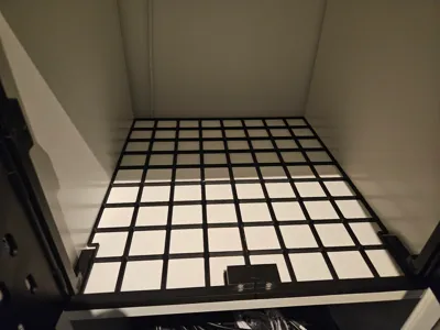 Gridfinity inset for Kallax with cabinet doors