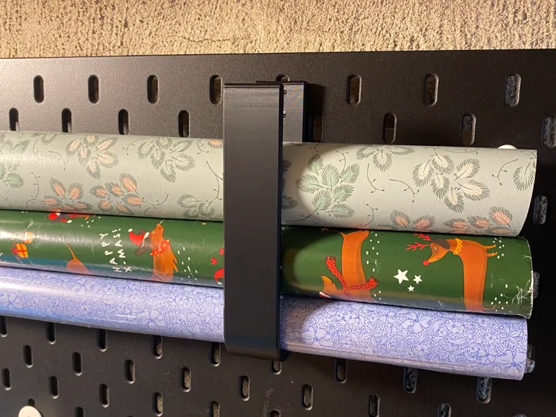 IKEA Skadis Wrapping Paper Holder
