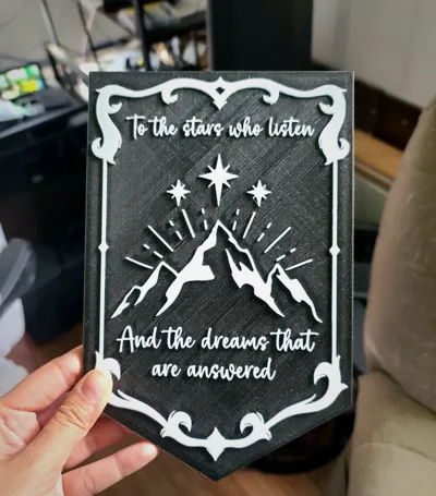ACOTAR Wall Plaque, To the Stars that Listen