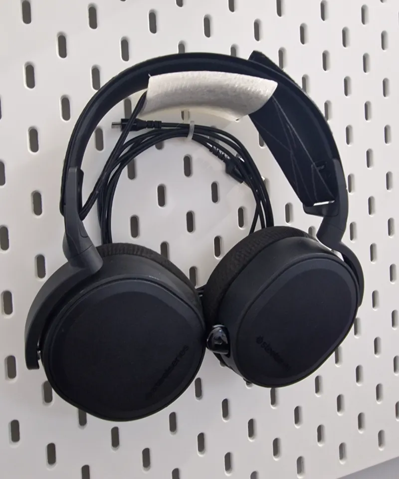 Ikea Skadis headphone holder