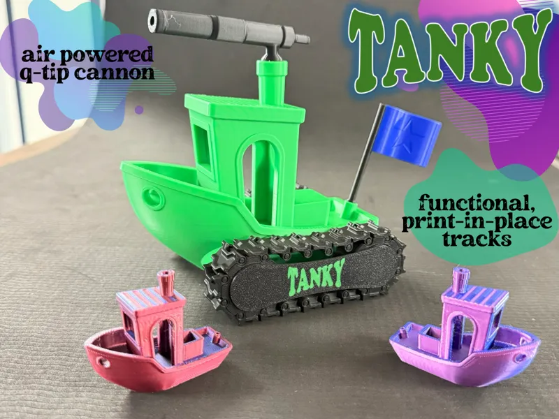 TANKY with Functional Tracks and Air Cannon