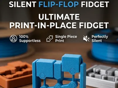 Silent Fidget Clicker / Flip-Flop Mechanical Toy