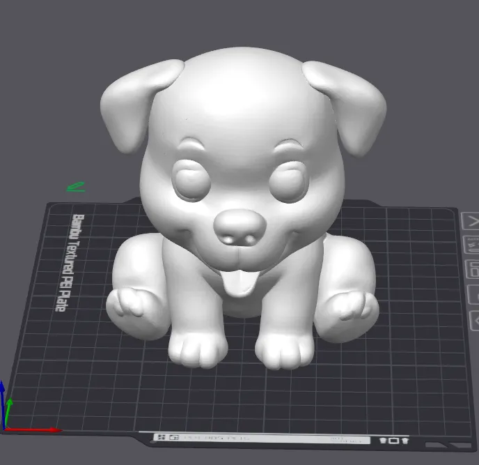 Sitting Puppy - Free 3D Print Model - MakerWorld